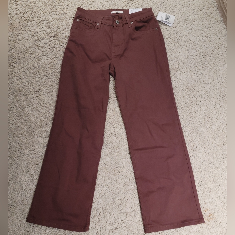 Dusty rose wide leg pants